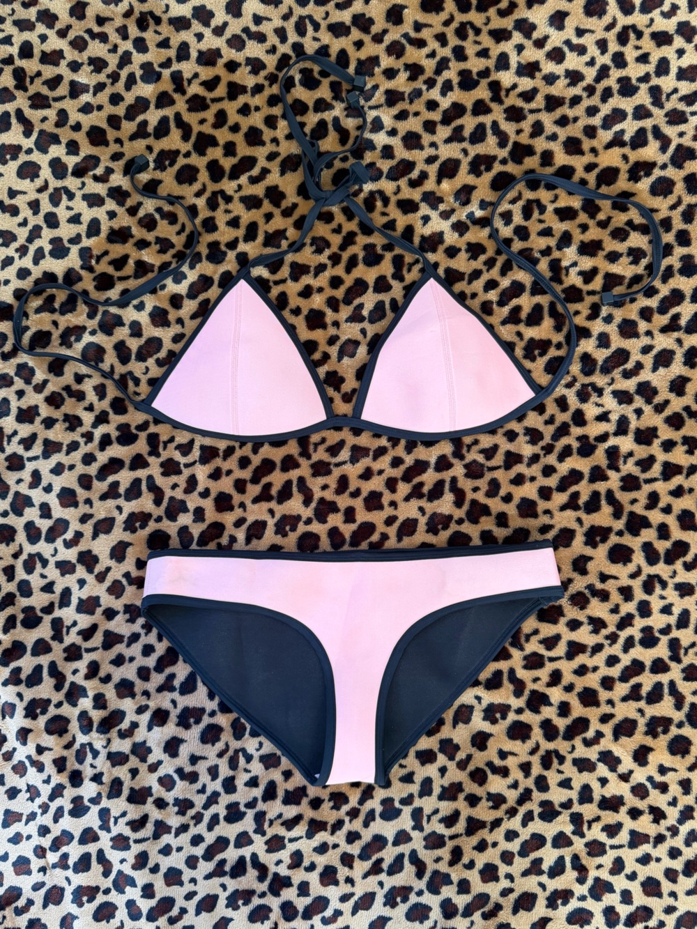 Triangl Swimwear Neoprene Coral OG Bikini Set